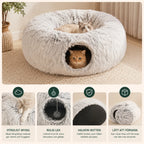 Donut Cat Tunnel Bed fun play - Petifo