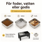 Extra stainless steel bowl for UpFeed Pro overview - Petifo