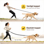 Flexura Dog Lead with waist bag elastic - Petifo