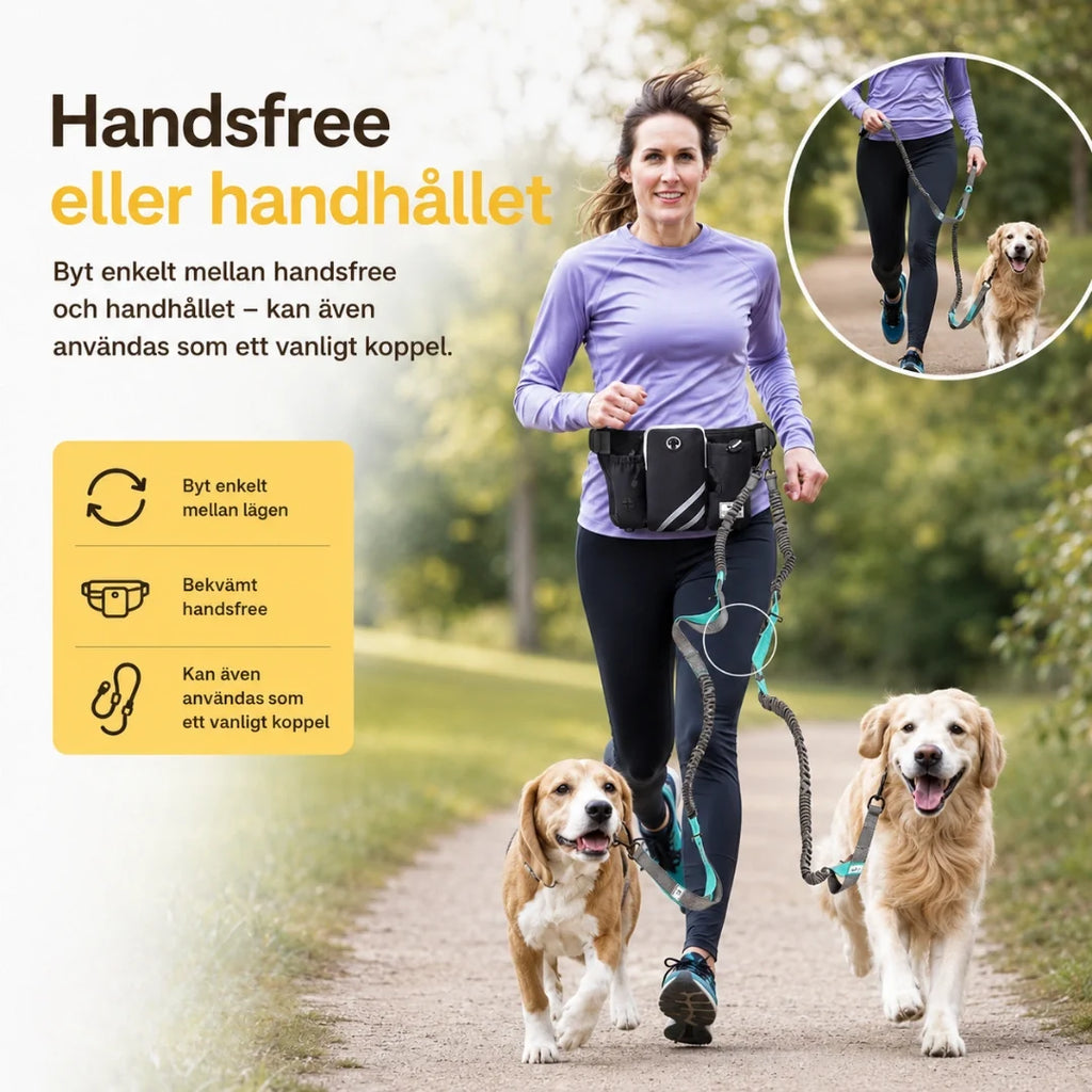 FreeRun Pro Training Lead with Waist Bag - Petifo