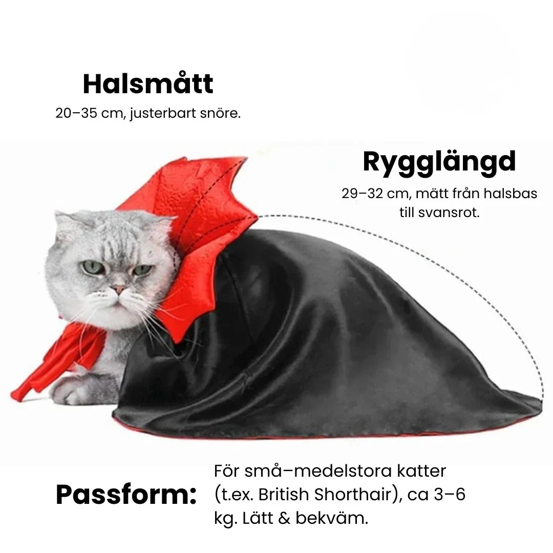 Halloween costume for cats neck measurement - Petifo