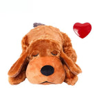 Calming dog toy with heartbeat Dark brown dog - Petifo