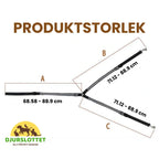 Product size of Rechargeable LED breastplate for horses - Petifo