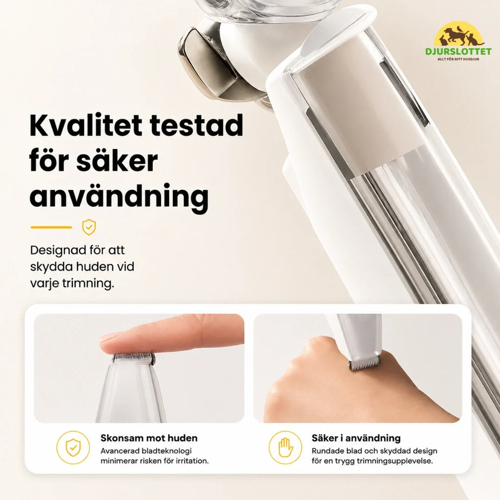 Silvetti Paw Trimmer with Vacuum Quality tested for safe use Petifo