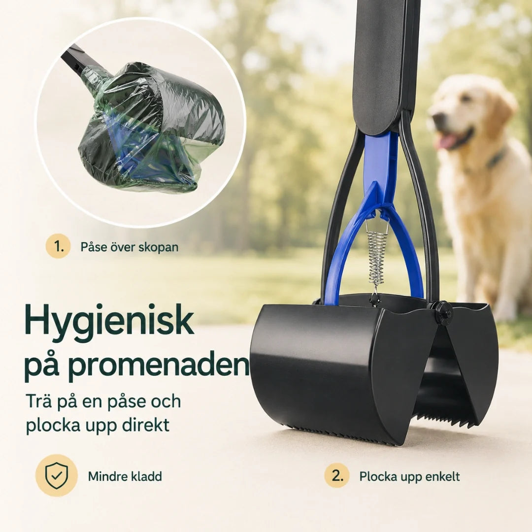 PawPick Foldable Dog Poop Scoop hygienic on the walk - Petifo