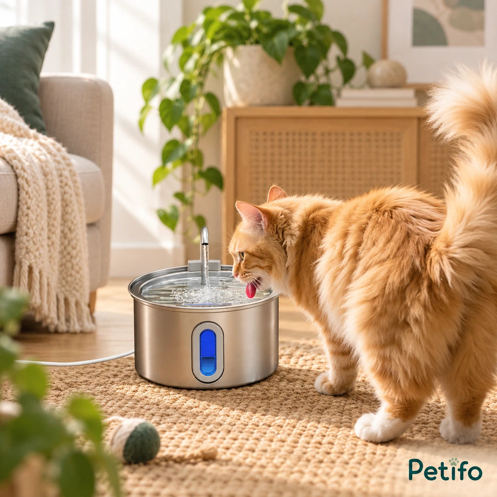 PawHut 2.5 L Cat Water Fountain – lifestyle - Petifo