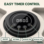 PawHut 6-meal pet feeder: Digital timer controls on the six-meal pet feeder - Petifo