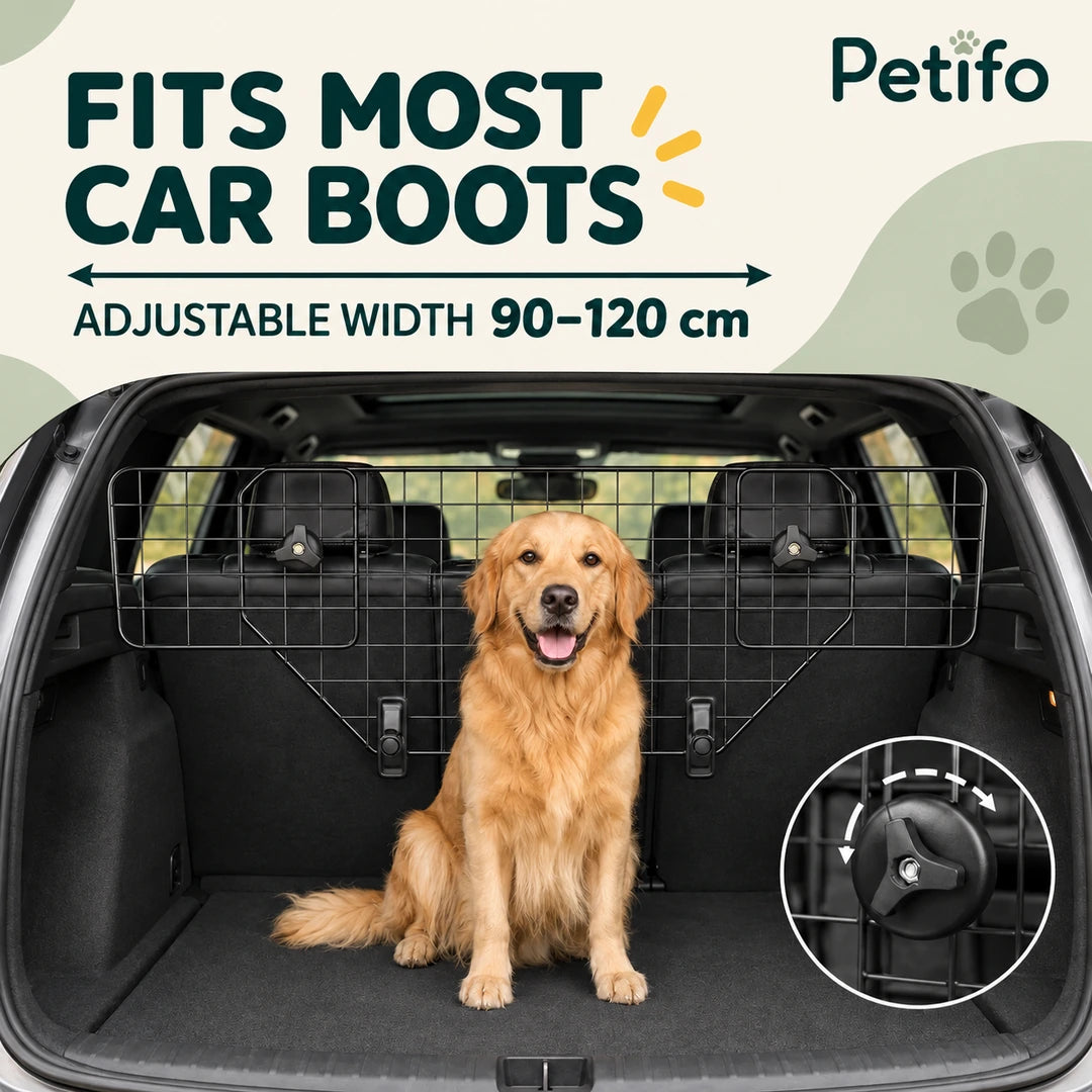 PawHut Adjustable Car Barrier – adjustable fit - Petifo
