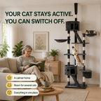 Owner benefits of the PawHut Floor-to-Ceiling Cat Tree - Petifo