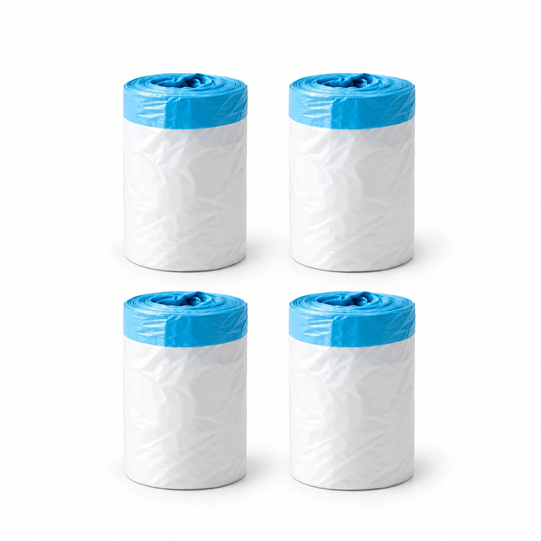 Four rolls of PawHut litter box waste bags on a white background - Petifo
