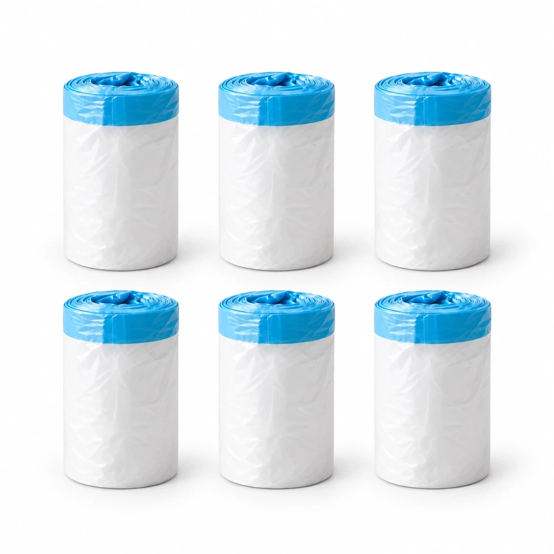 Six rolls of PawHut litter box waste bags on a white background - Petifo