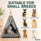PawHut teepee pet bed: Small dog and cat breeds suited to the teepee pet bed - Petifo