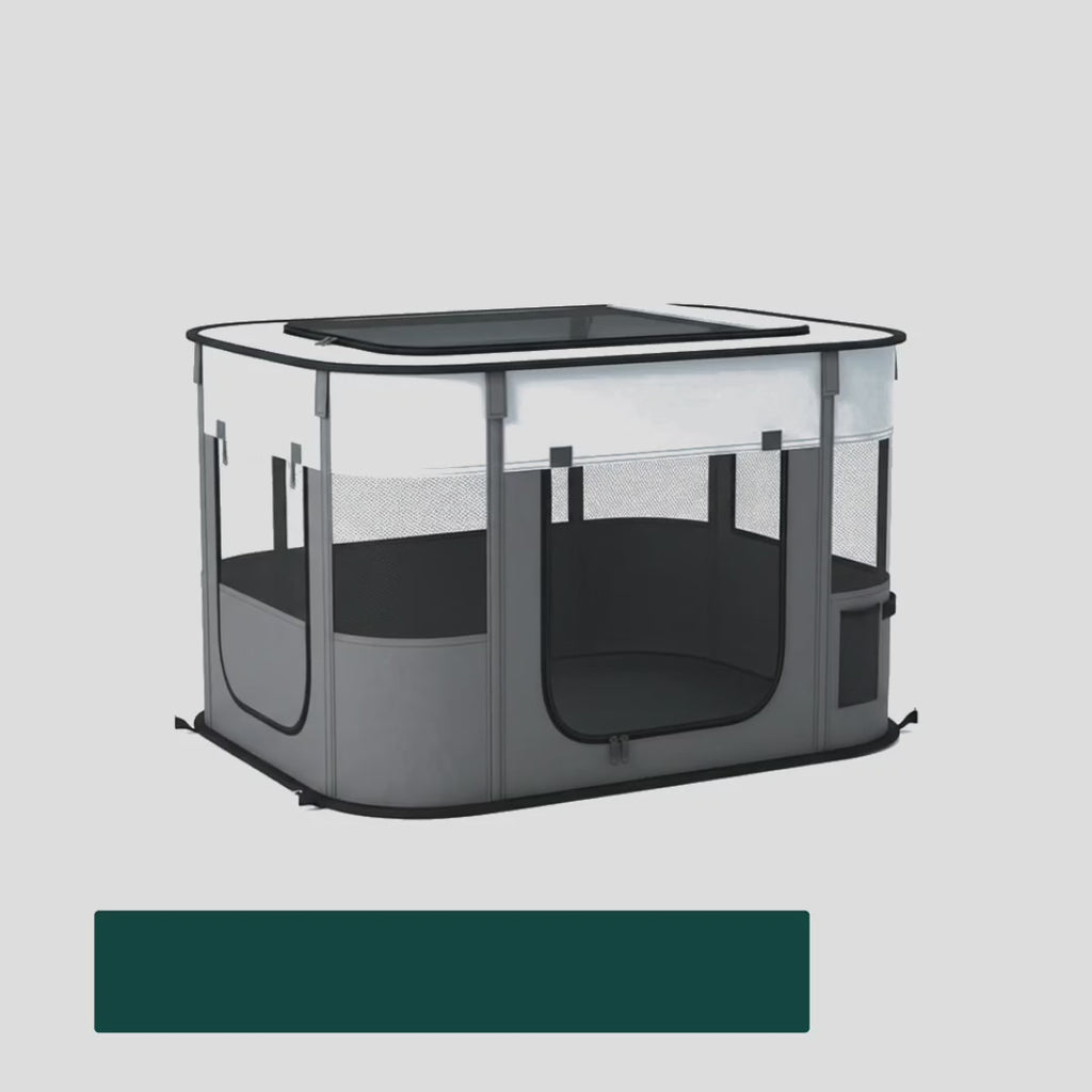 PawHut foldable pet playpen shown in use - Petifo