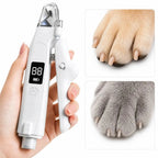 Silvetti 2-in-1 nail tool: 2-in-1 pet nail clipper and grinder with smooth nail examples - Petifo