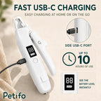 Silvetti 2-in-1 nail tool: USB-C charging port and battery display on the nail tool - Petifo